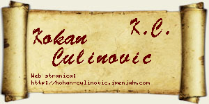 Kokan Čulinović vizit kartica